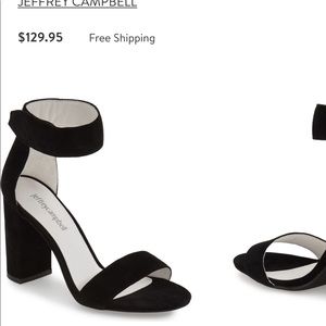 Jeffrey Campbell Black Suede Heels